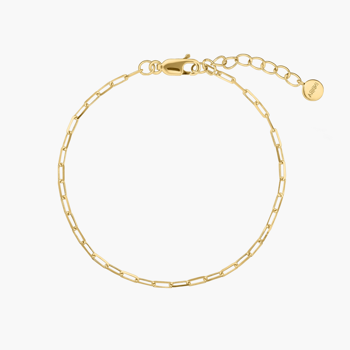 Silberarmband Golden Paperclip - Indira