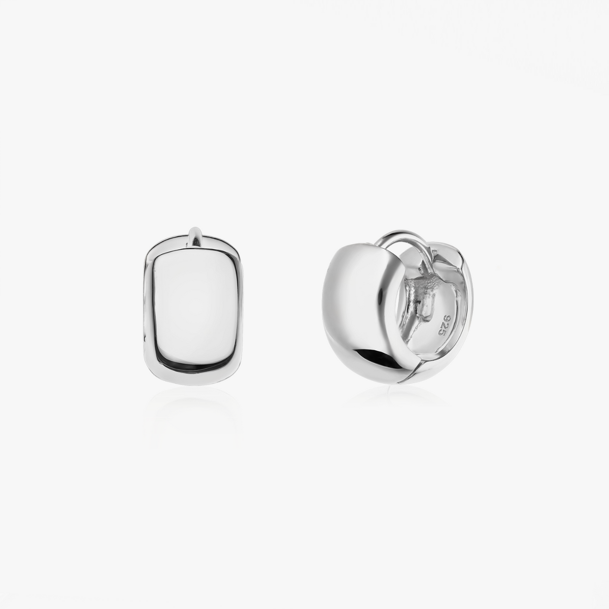 Silberne Bold Mini Hoops Ohrringe – Indira