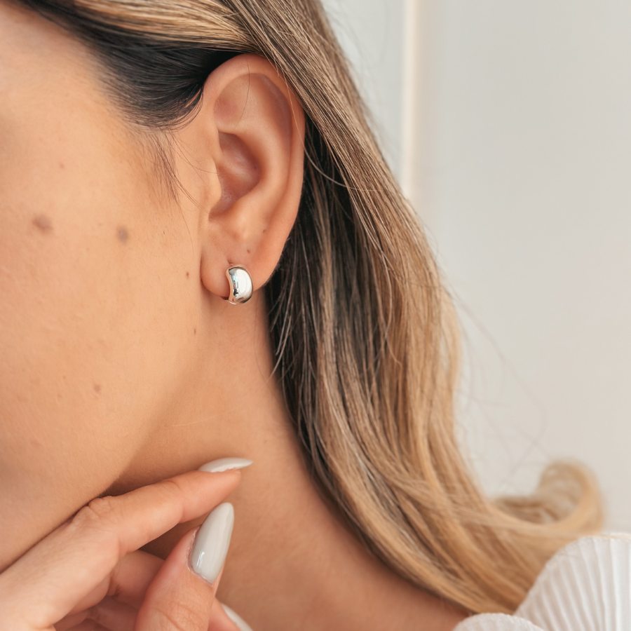 Silberohrringe Bold Mini Hoops - Indira