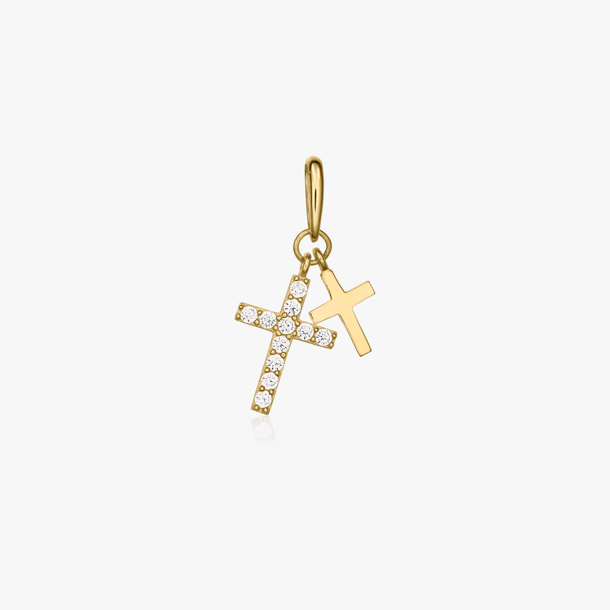 Goldanhänger Double Cross - Indira