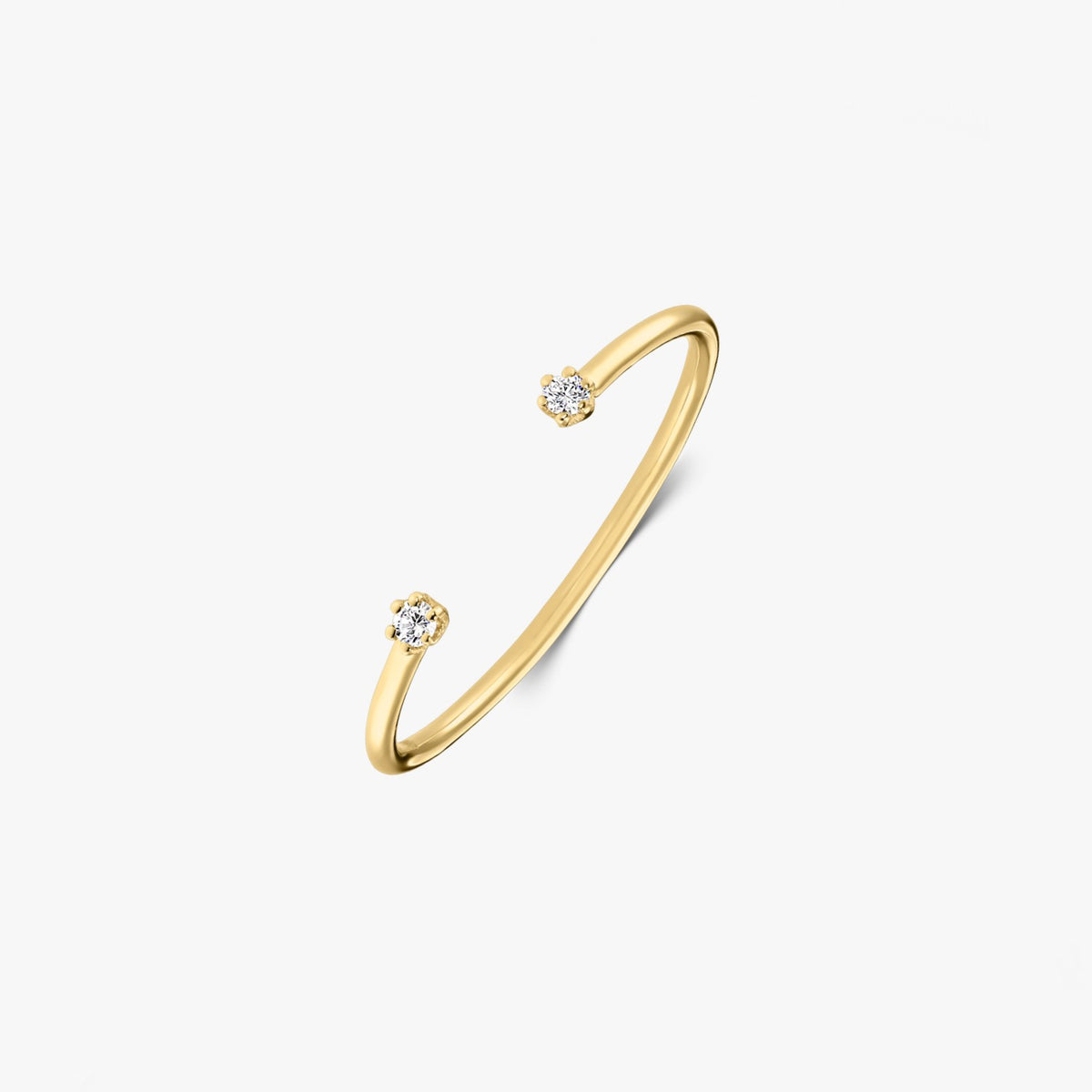 Ava-Ring aus Gelbgold – Diamanten - Indira