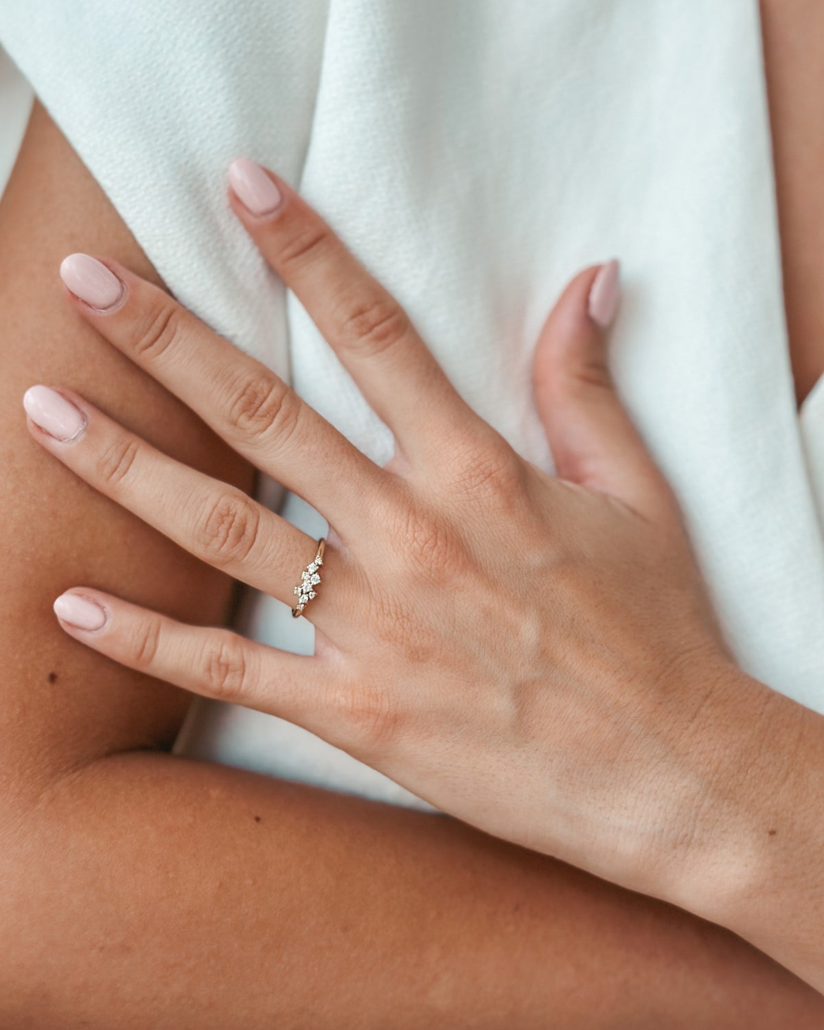 Ring aus Gelbgold Selene – Diamanten - Indira