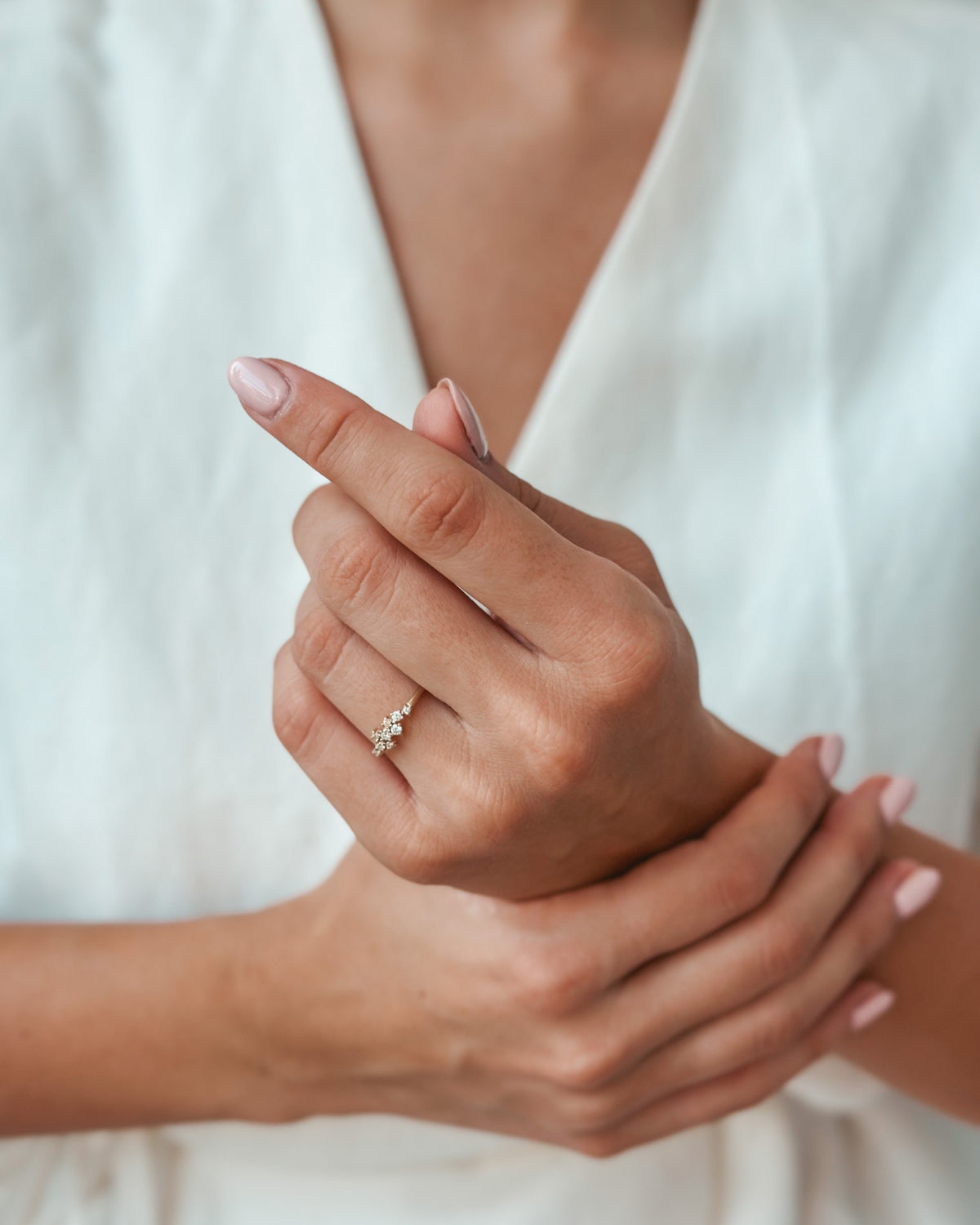 Ring aus Gelbgold Selene – Diamanten - Indira