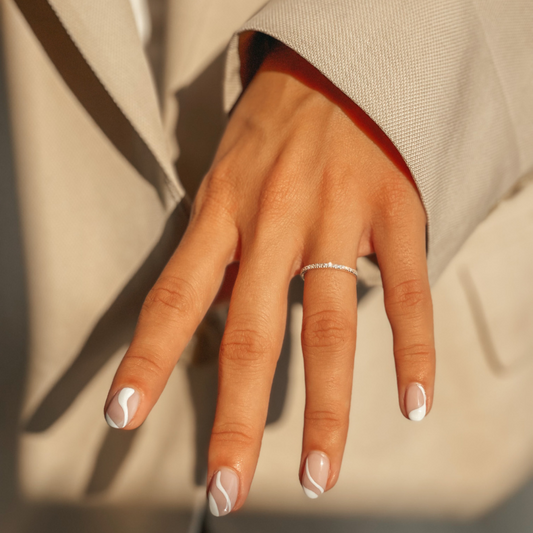 Silberring Classic Eternity - Zirkonia - Indira