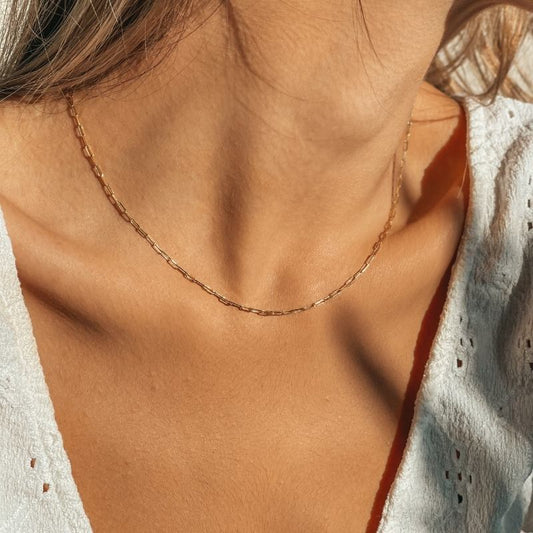 Silber-Choker Golden Paperclip – Indira