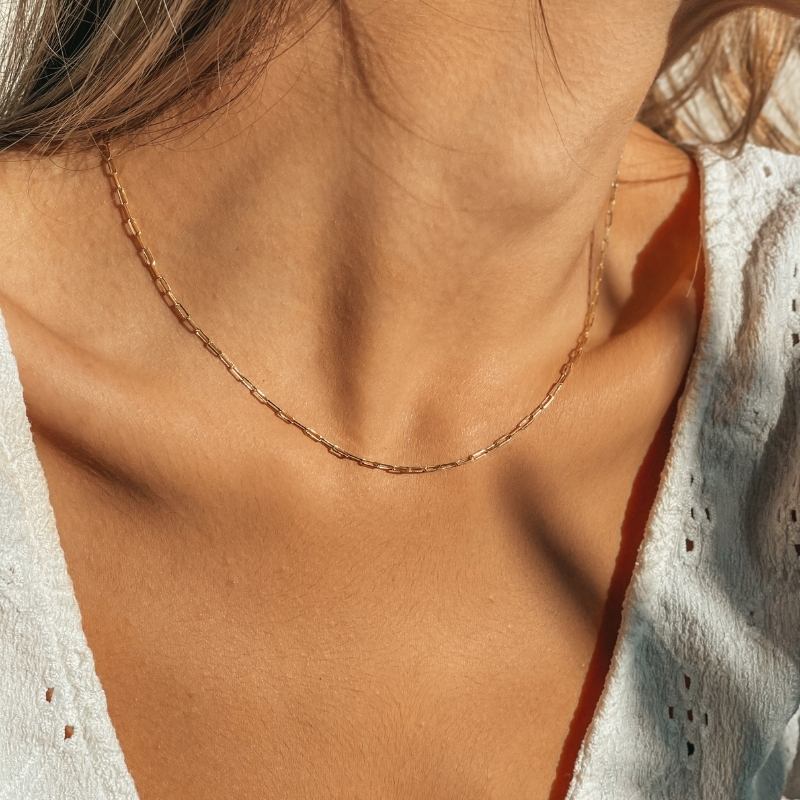 Silber-Choker Golden Paperclip – Indira