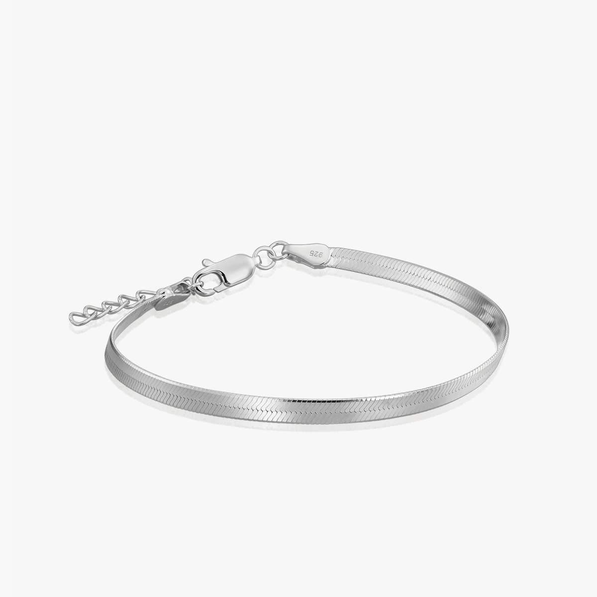 Fußkette aus Silber im Herringbone-Design - Indira