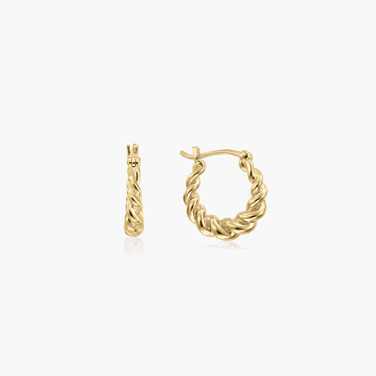 Silberohrringe Golden Brioche - Indira