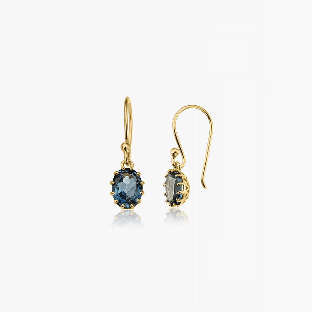 Silberohrringe Golden Serene - Topaz London - Indira