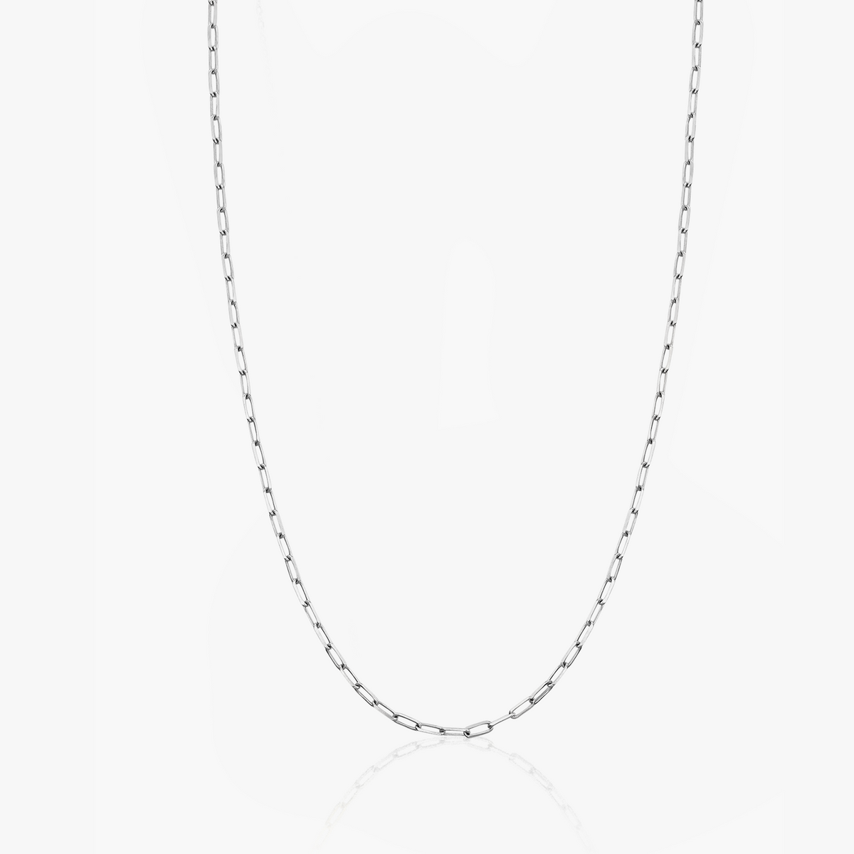 Paperclip-Choker-Halskette aus Silber - Indira