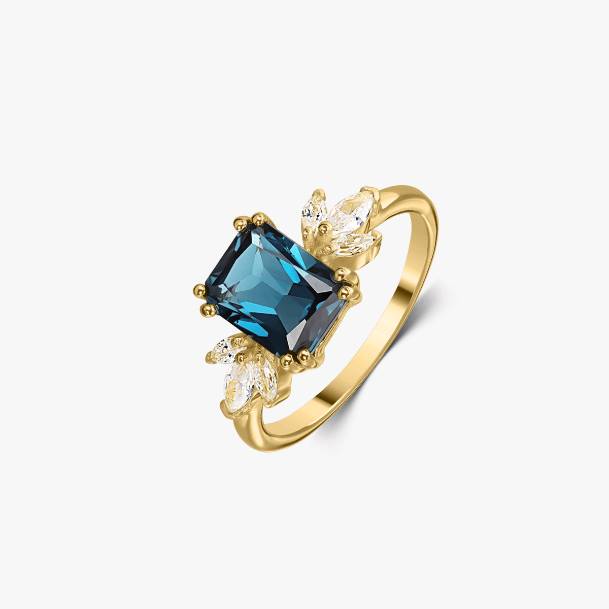 Goldring Golden Faerie - London Blue Topas - Indira