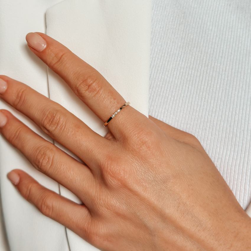 Goldring Elegance - Diamanten - Indira