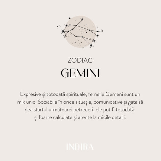 Silberkette Silver Zodiac - Gemini - Indira