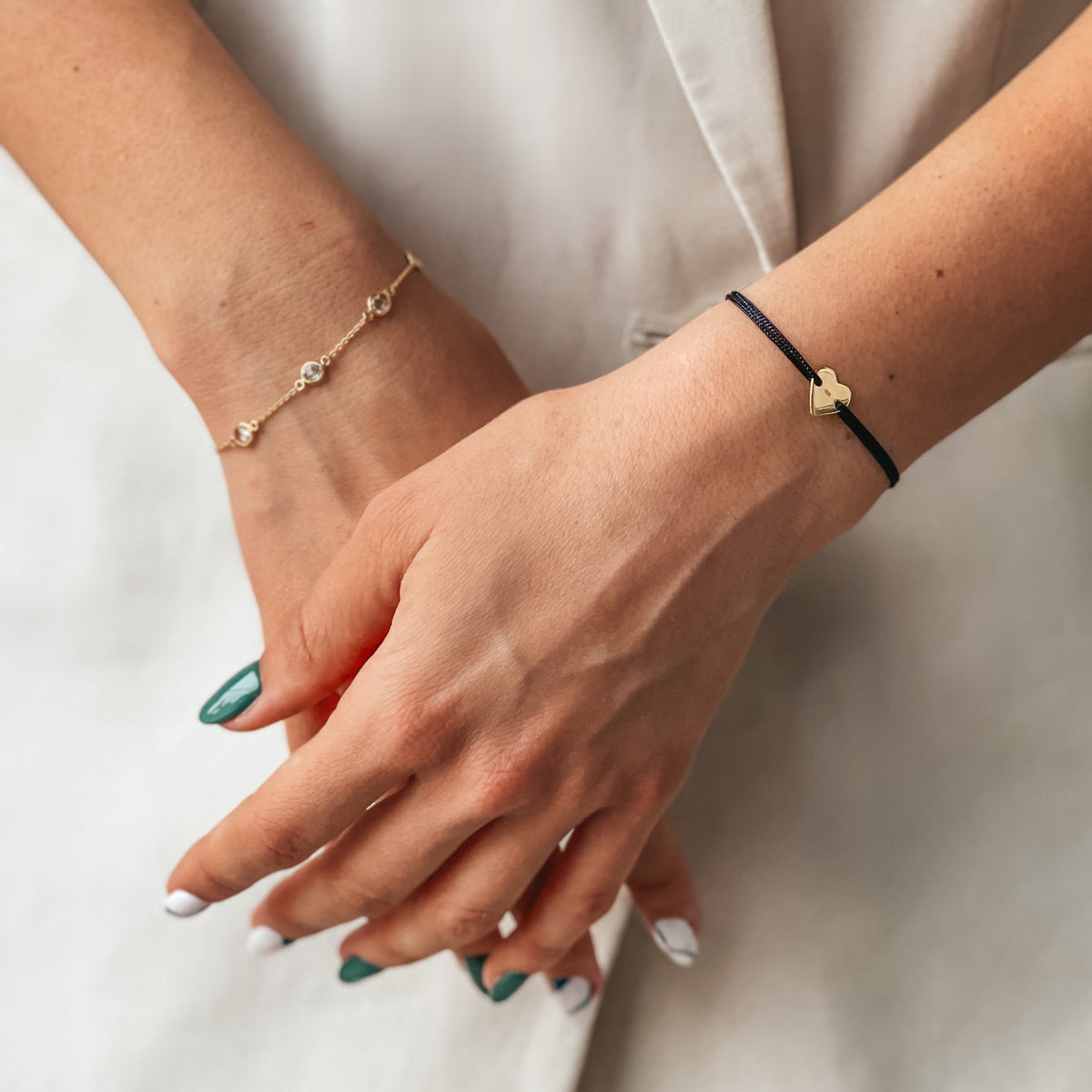 Silberarmband Birthstone Golden December - Blauer Topas - Indira