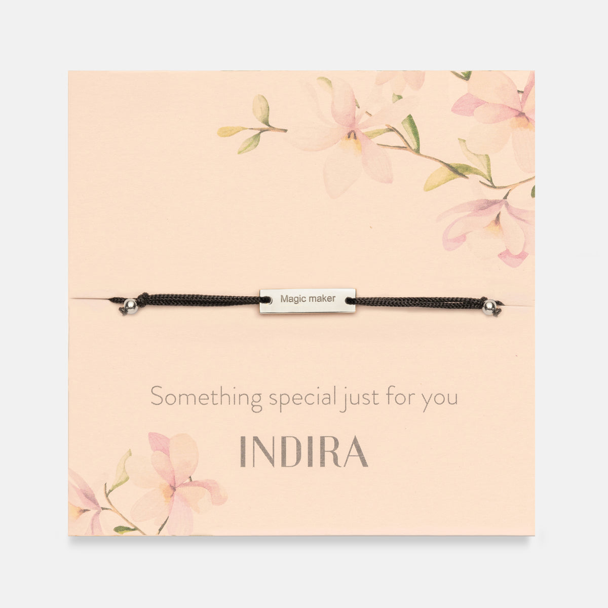 Schnurarmband aus Silber Magic Maker - Indira