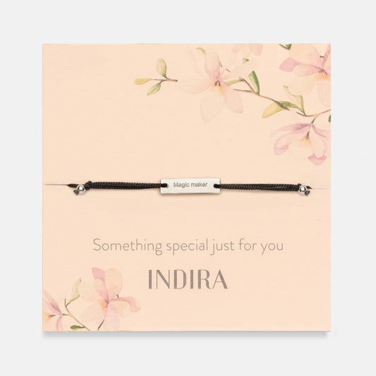 Schnurarmband aus Silber Magic Maker - Indira