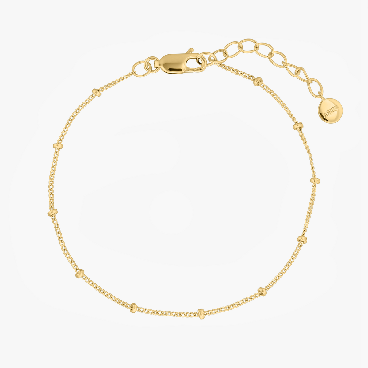 Silberarmband Golden Beaded - Indira