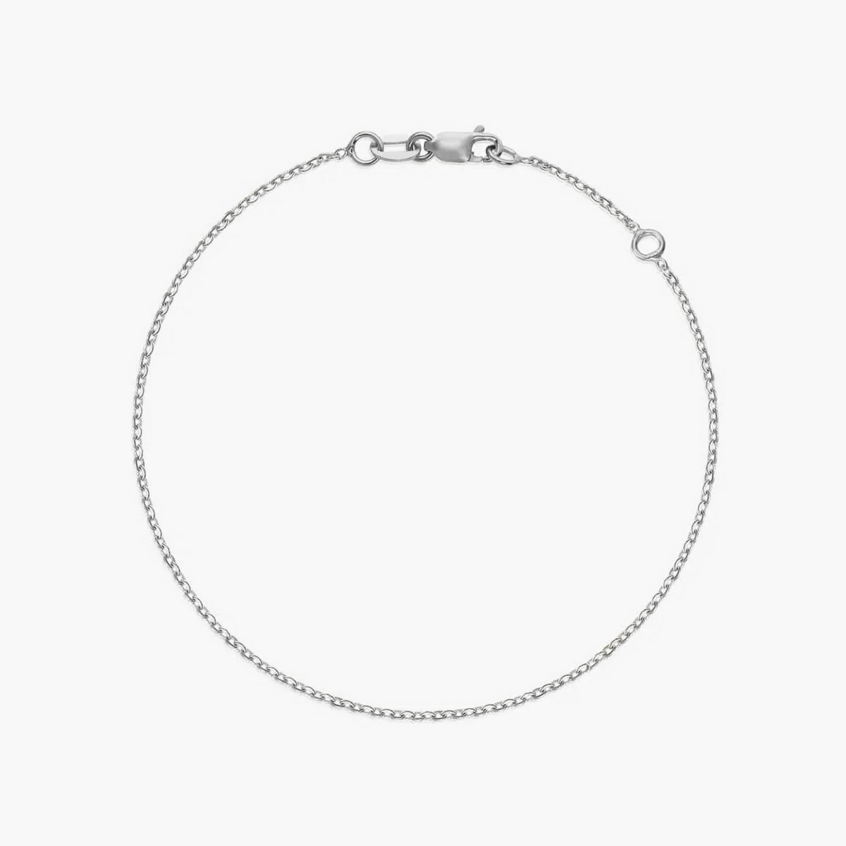 Weißgold-Armband Simple Chain - Indira