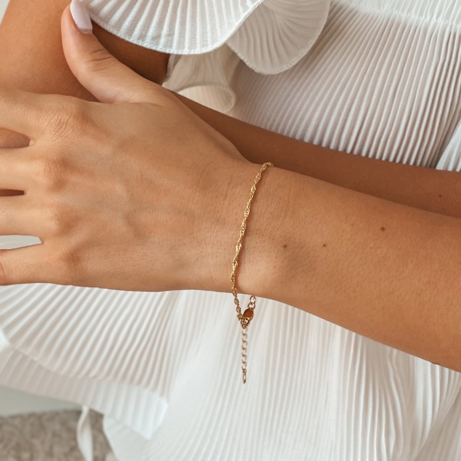 Silberarmband Golden Singapore - Indira