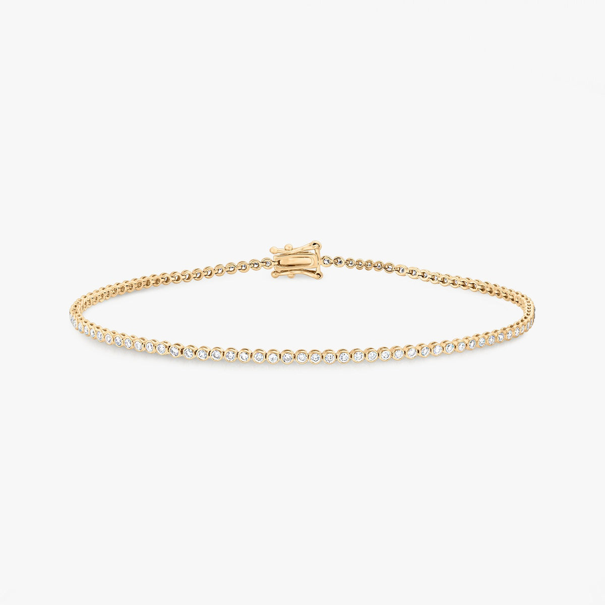 Little Tennis Armband aus Gelbgold - Diamanten