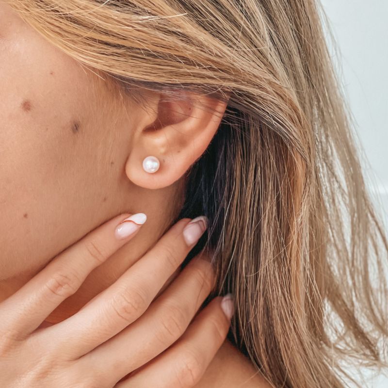 Gold-Ohrstecker Pearl Studs - Indira
