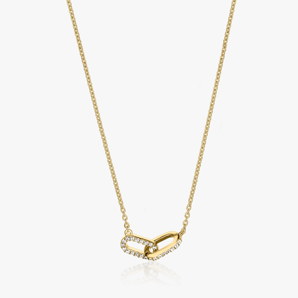 Silberkette Golden Jessica - Zirkonia - Indira