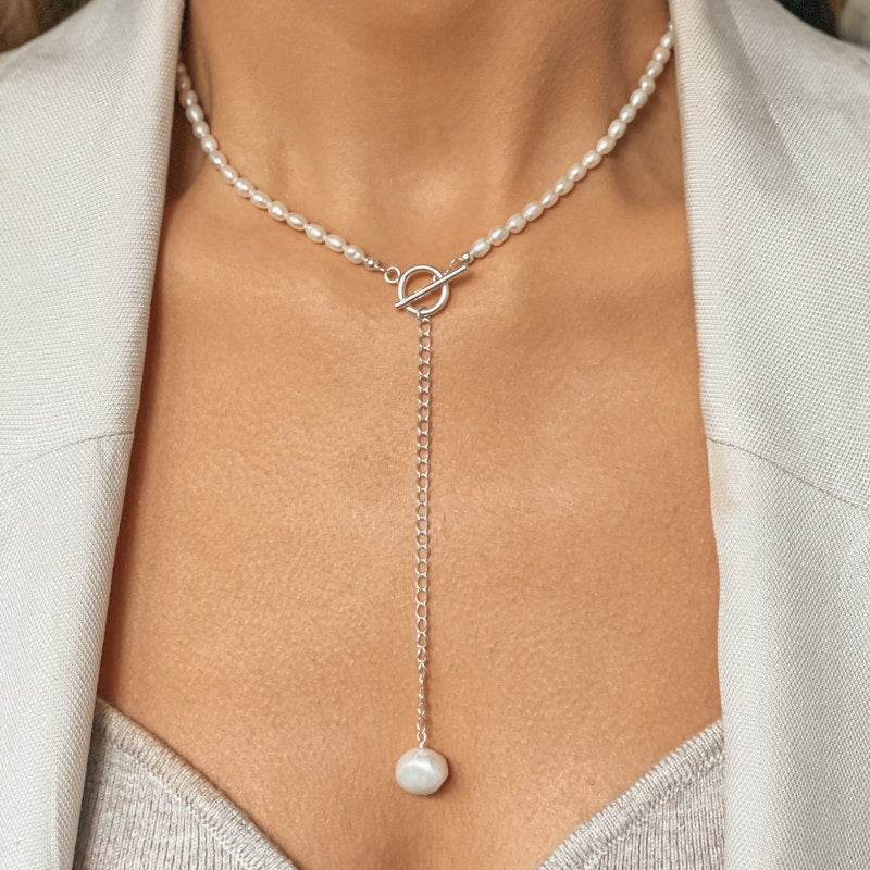 Silberkette Jacqueline - Natürliche Perle - Indira