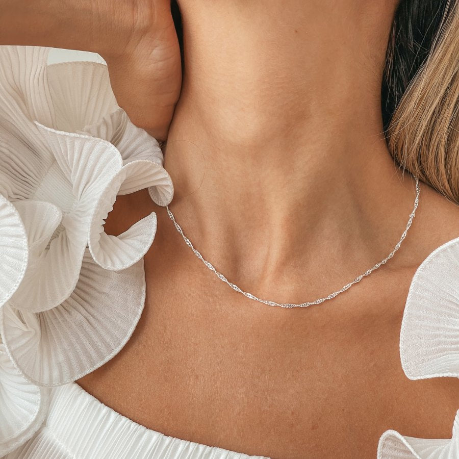 Singapurkette aus Silber - Indira