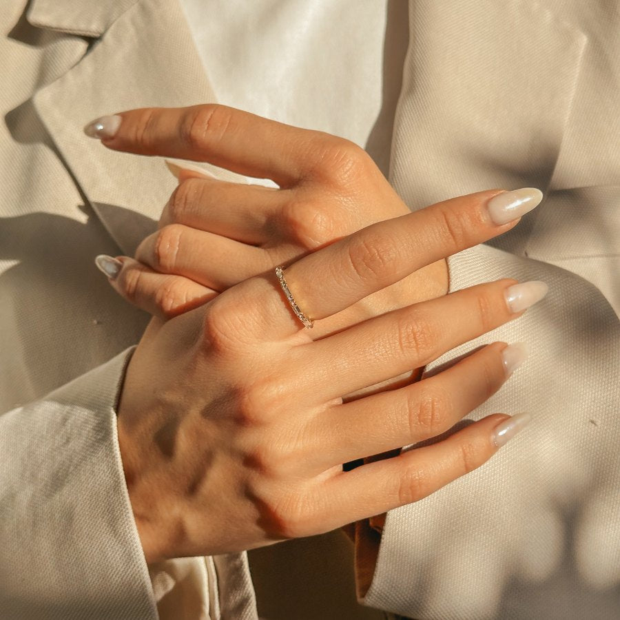 Baguette-Silberring - Zirkonia - Indira