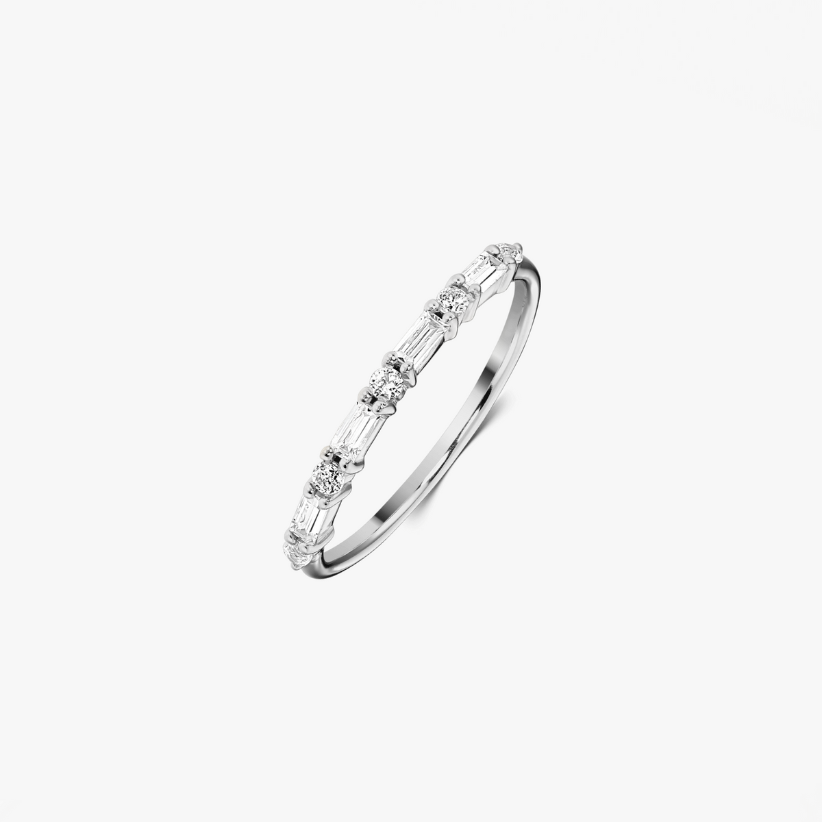 Silberring Baguette - Zirkonia - Indira