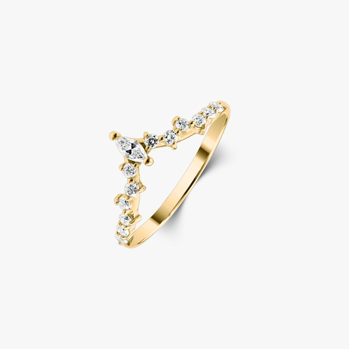 Goldring Éternité – Diamanten
