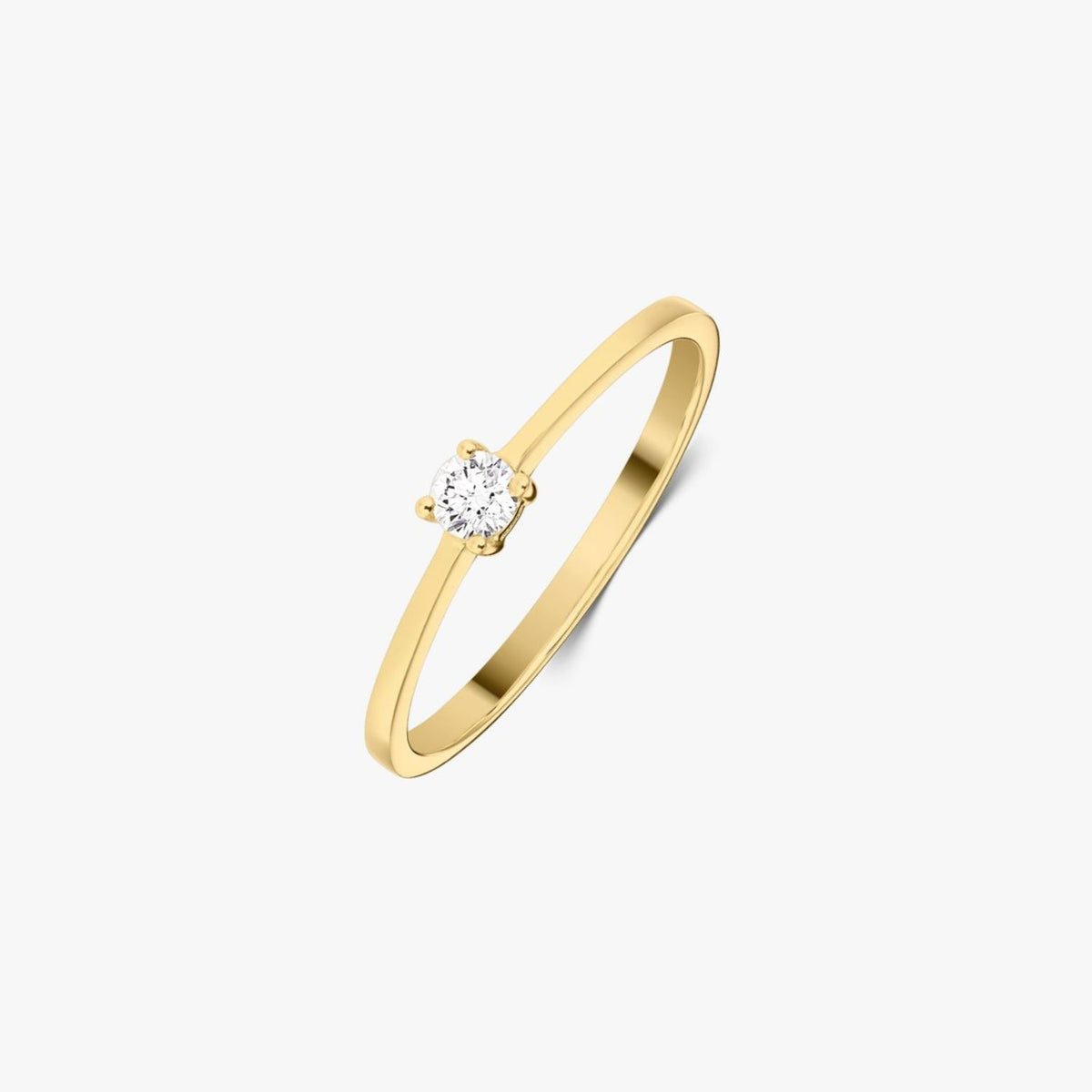 Timeless Goldring - Diamant 0.1 CT - Indira