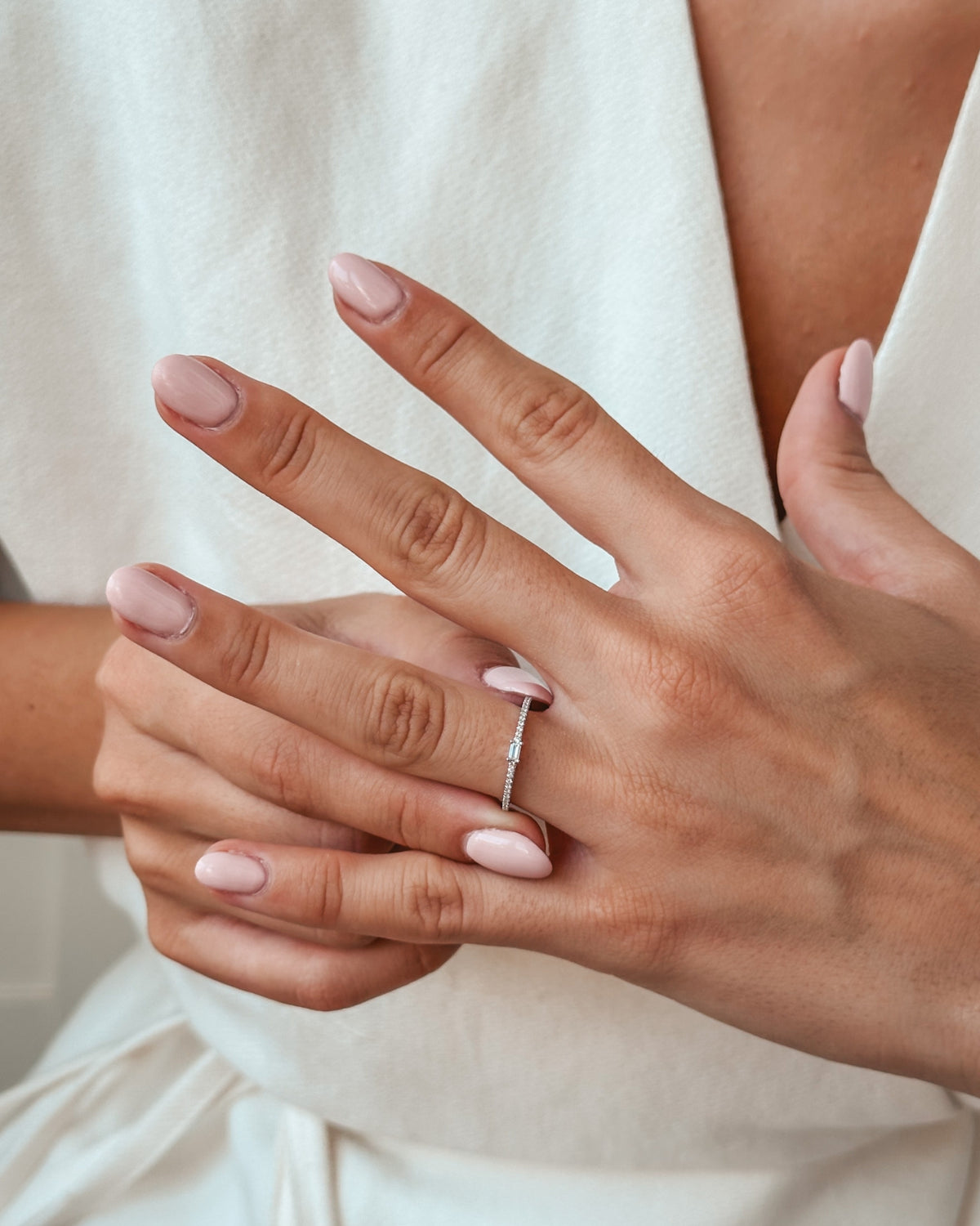 Weißgoldring Celeste – Diamanten - Indira