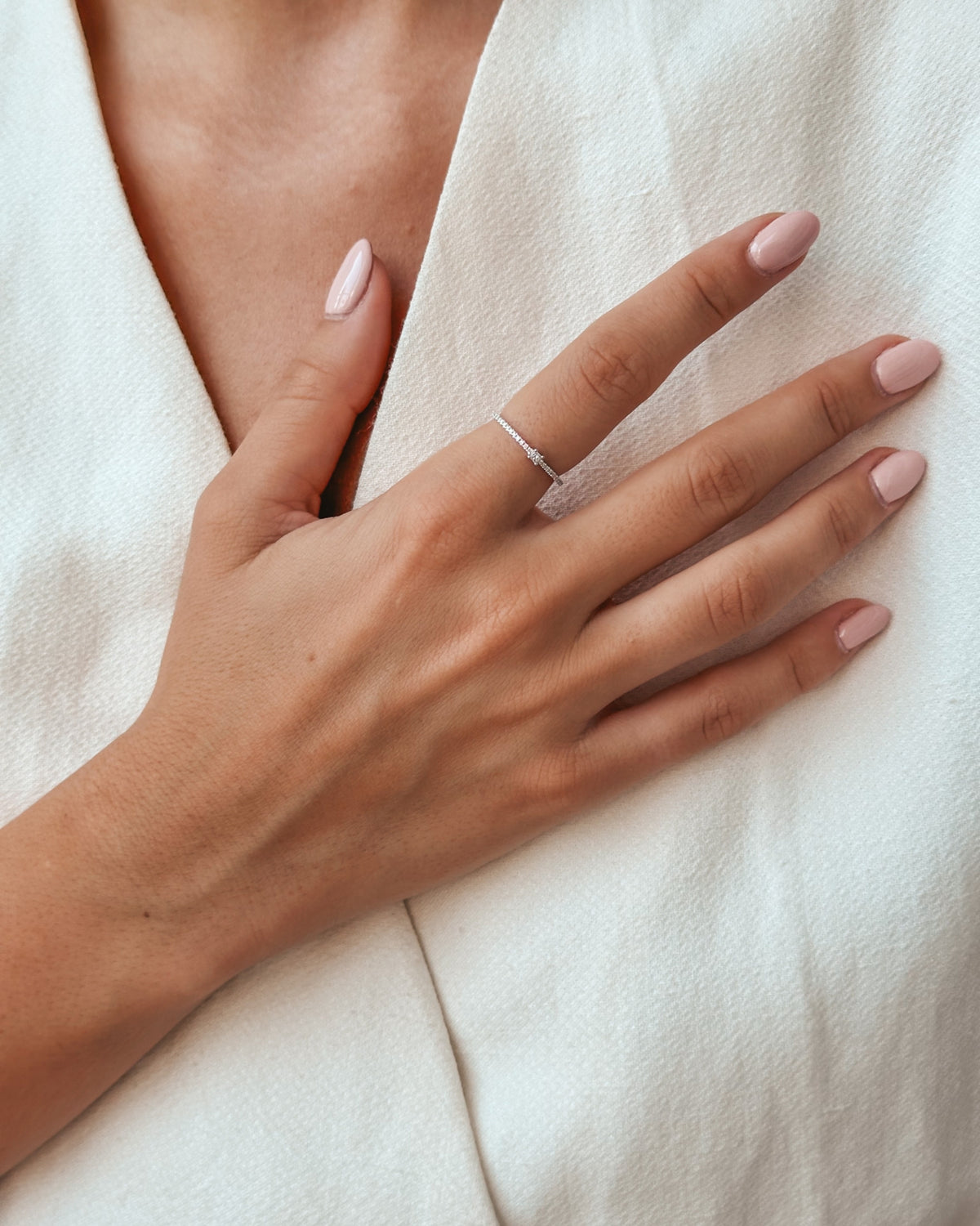 Weißgoldring Luma – Diamanten - Indira