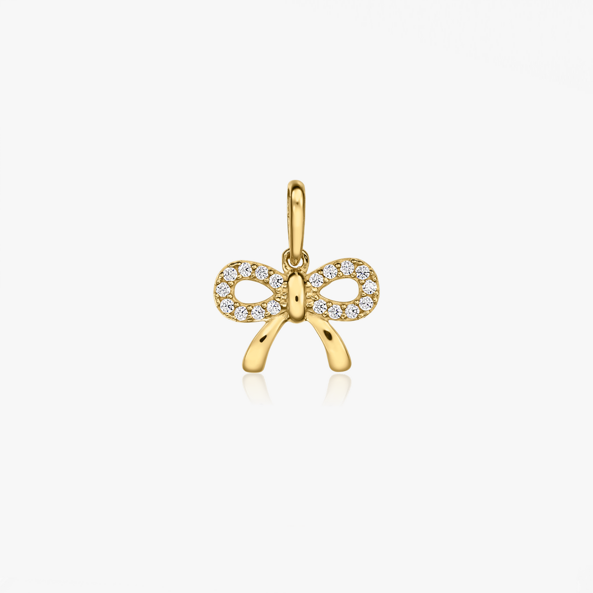 Bow Charm Anhänger aus Gelbgold - Indira