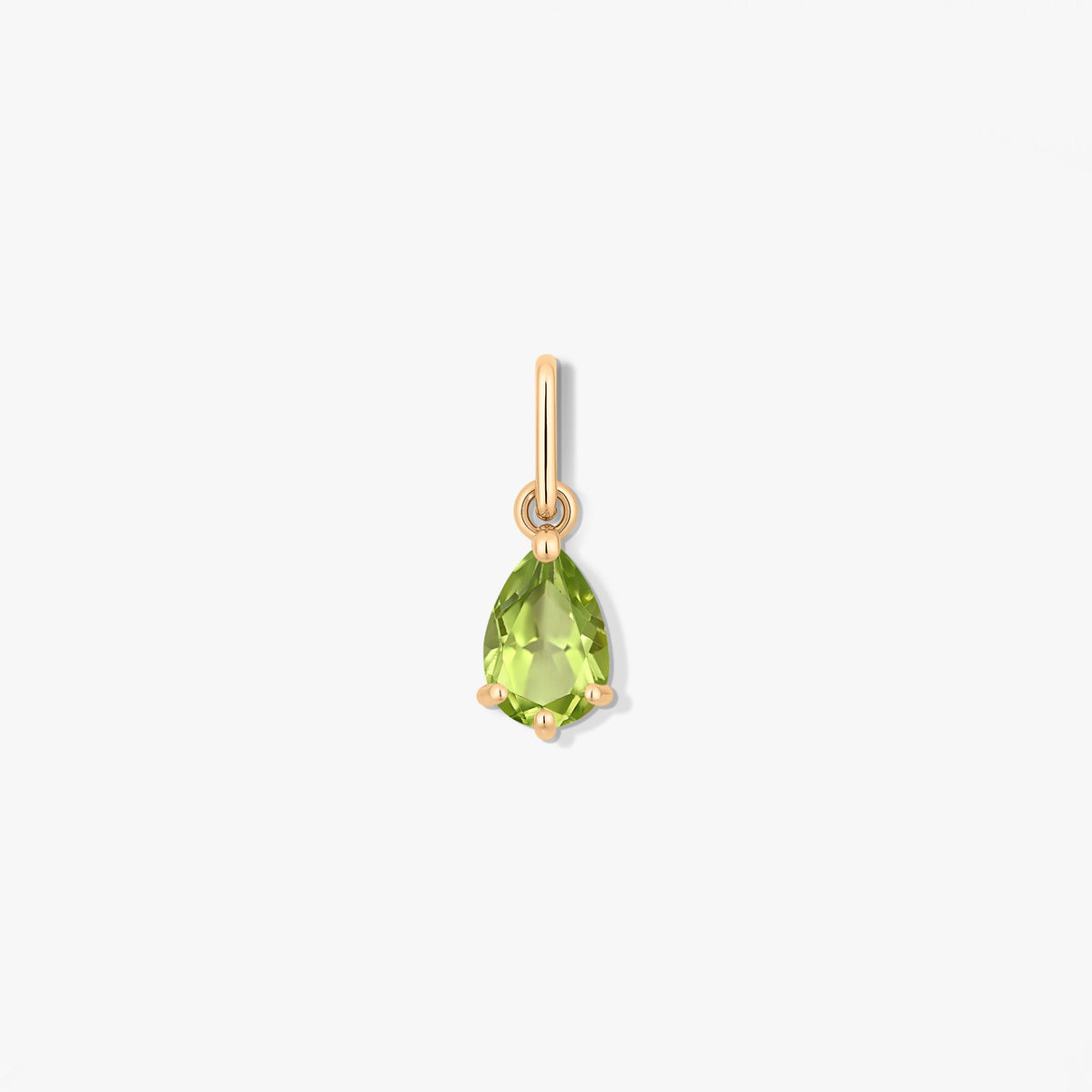 Goldanhänger Geburtsstein August - Peridot