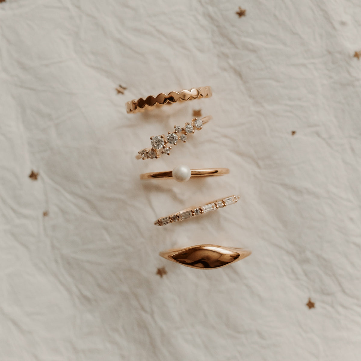 Silberring Golden Galaxy – Zirkonia – Indira