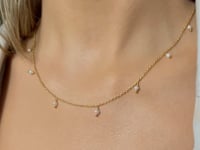 Silberkette Golden Margot – Zuchtperlen