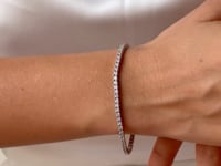Tennisarmband aus Silber – Zirkonia