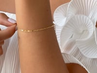 Silberarmband Golden Anchor