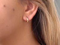 Dome-Ohrringe aus Gold