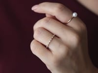 Gold-Ohrringe Pearl Drop – Zuchtperlen