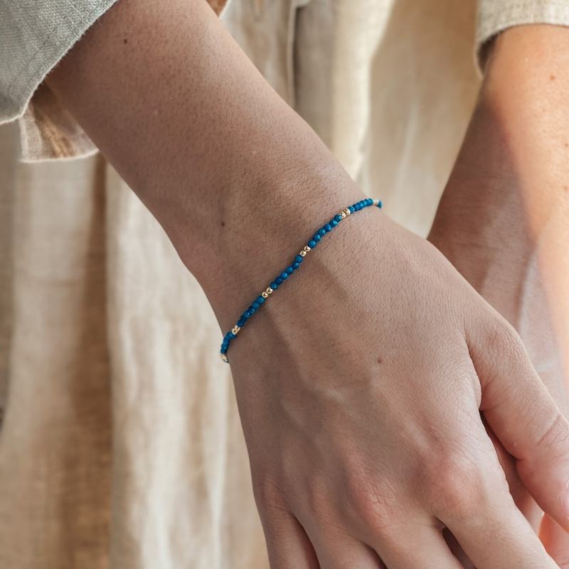 Silberarmband Golden SummerScape - Lapislazuli - Indira