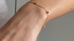 Silberarmband Golden Allegra