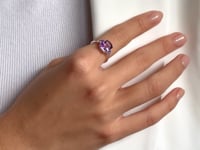 Silberring Jillian - Amethyst, Tansanit