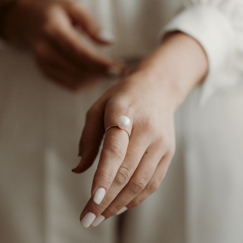 Goldring Ruth - Natürliche Perlen - Indira