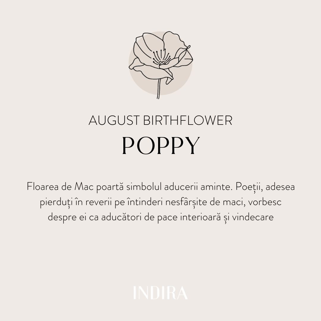 Golden Birthflower Halskette aus Silber