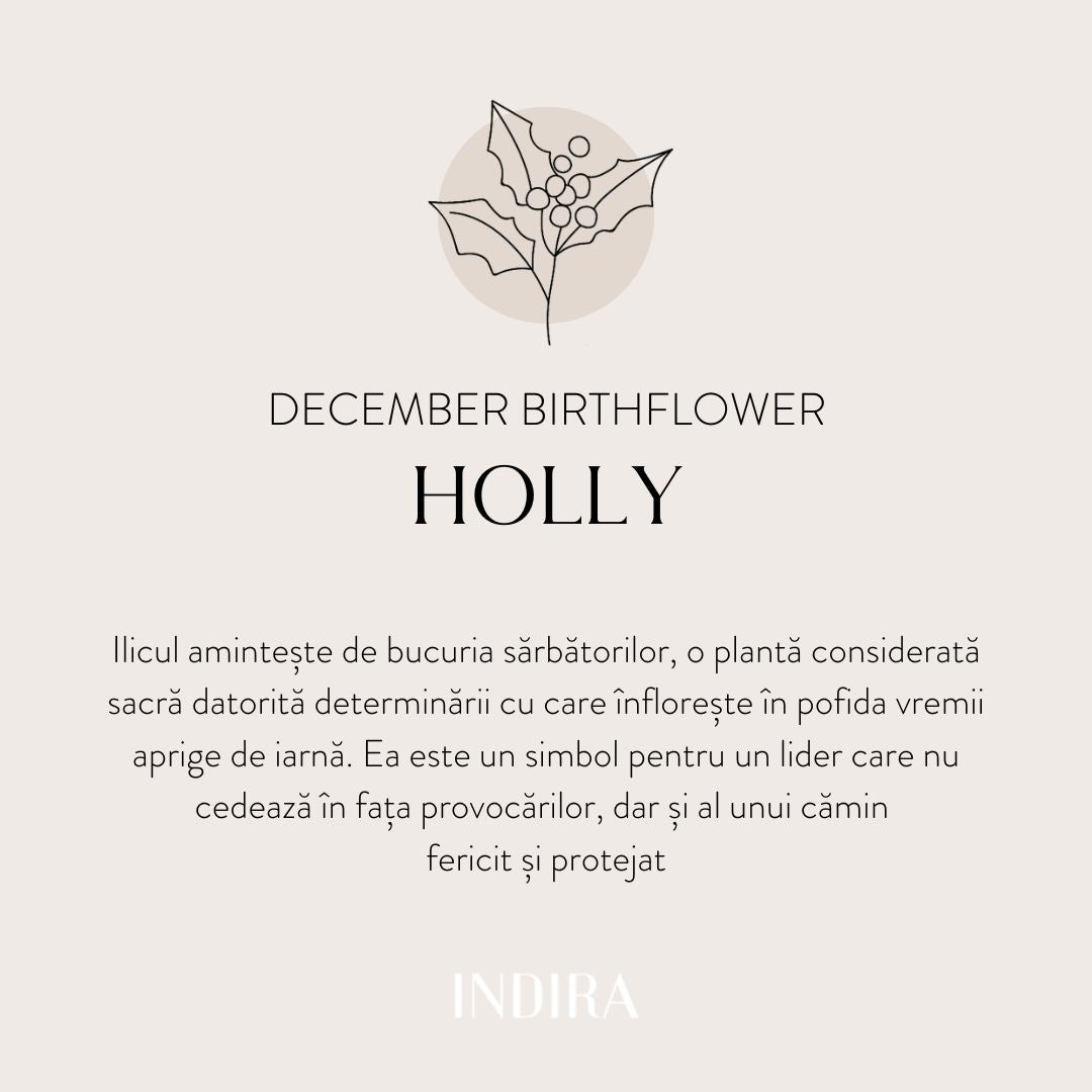 Golden Birthflower Halskette aus Silber