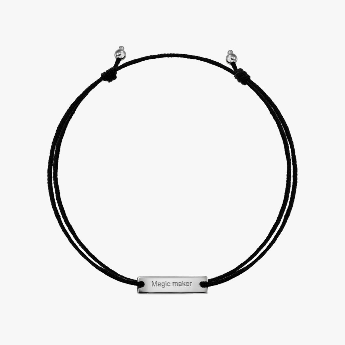 Magic Maker Schnurarmband aus Silber - Indira