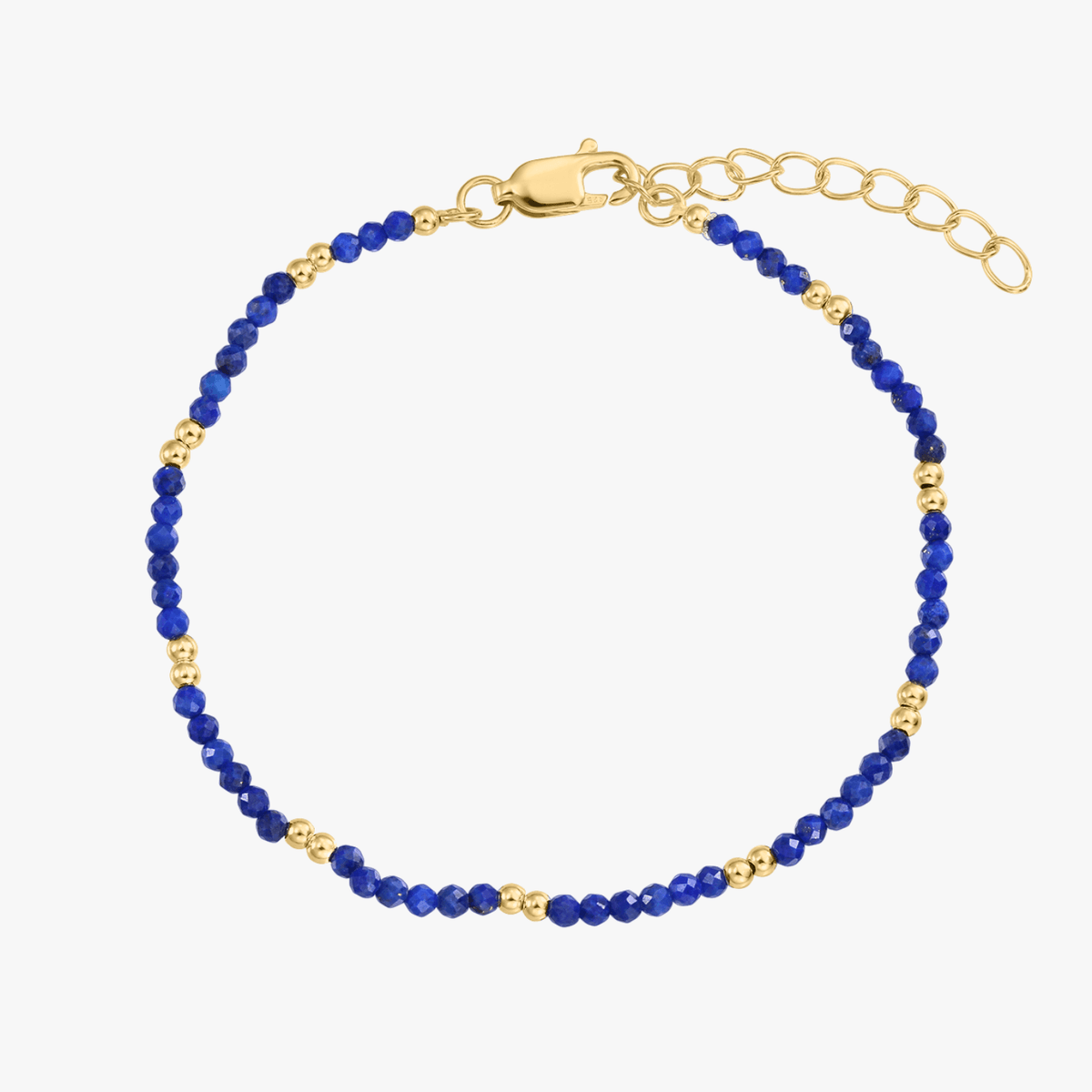 Silberarmband Golden SummerScape - Lapislazuli - Indira